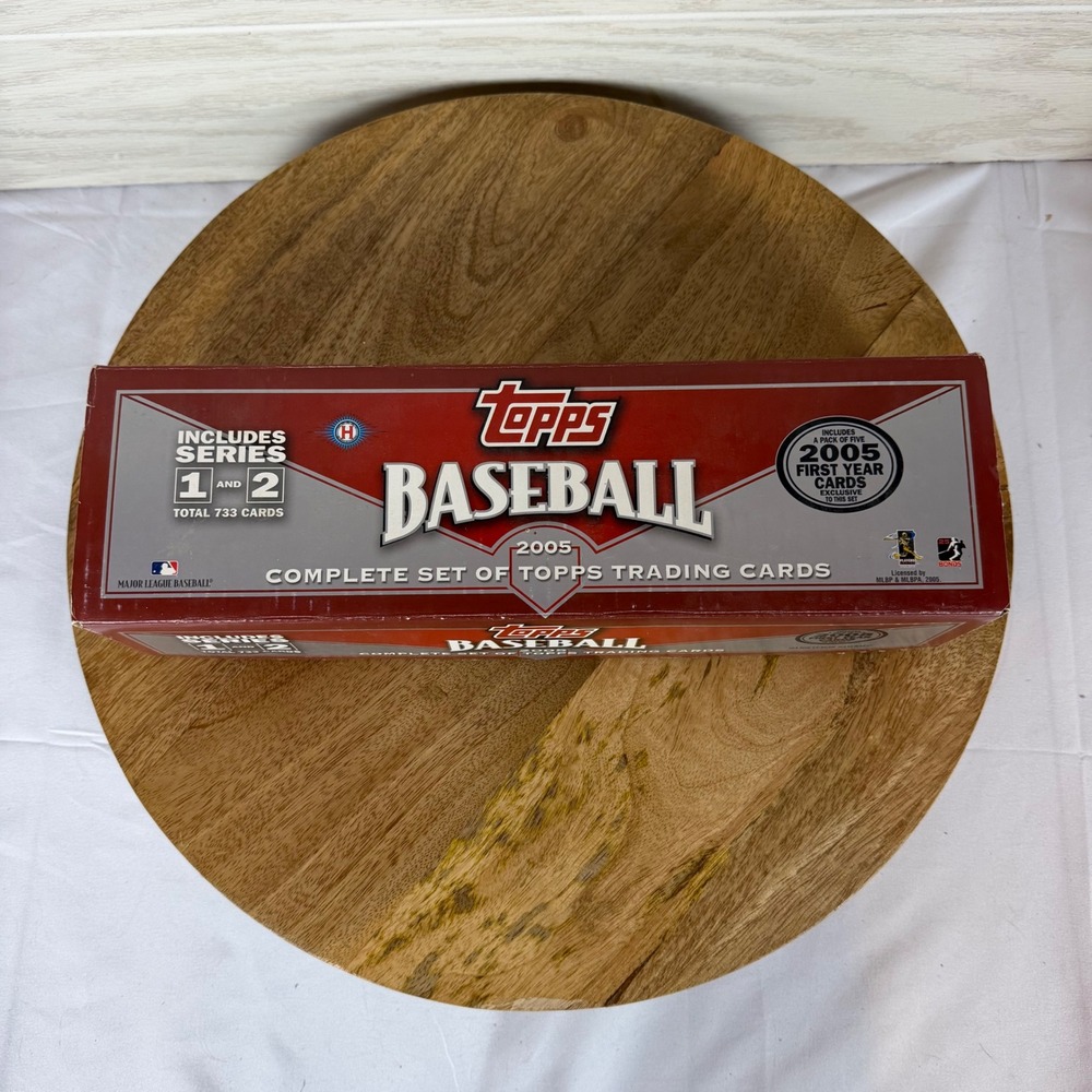 2005 Topps Baseball Complete Set Series 1 & 2 733 Cards Factory Box MLB